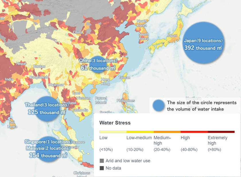 Water Withdrawals and Water Stress in Fiscal Year 2023